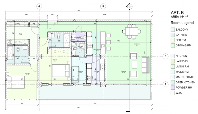 Floorplan for Apartment B