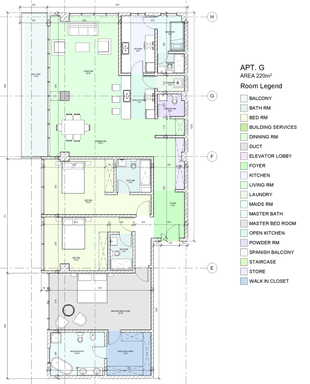 Floorplan for Apartment G