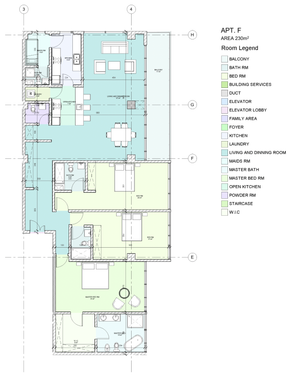 Floorplan for Apartment F
