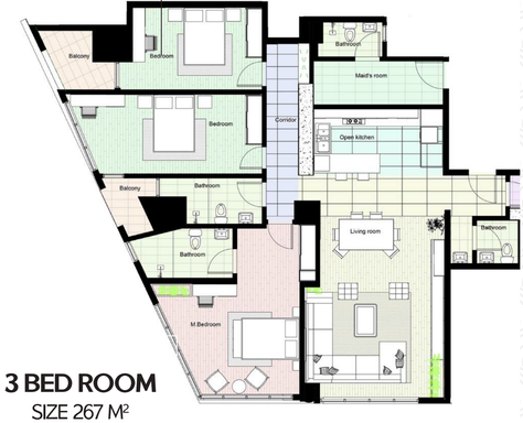 Floorplan for Unit C