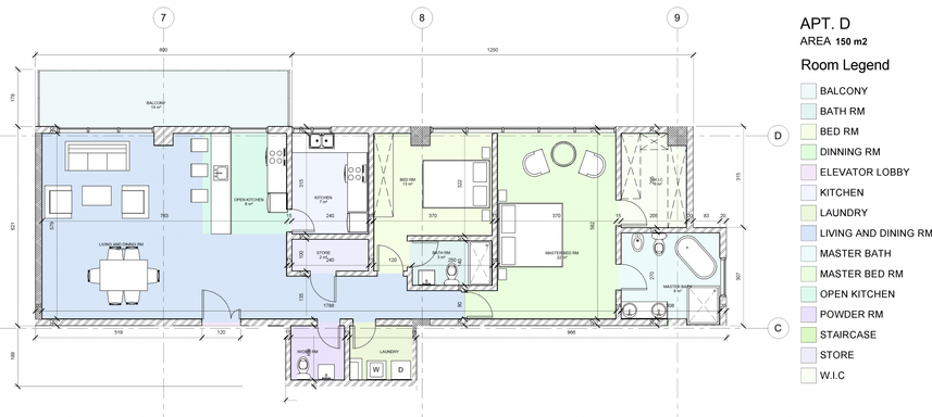 Floorplan for Apartment D