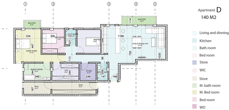 Floorplan for Apartment D