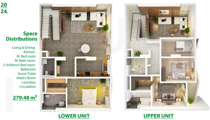 Floorplan for Unit Duplex
