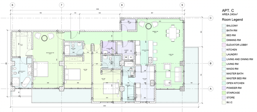 Floorplan for Apartment C