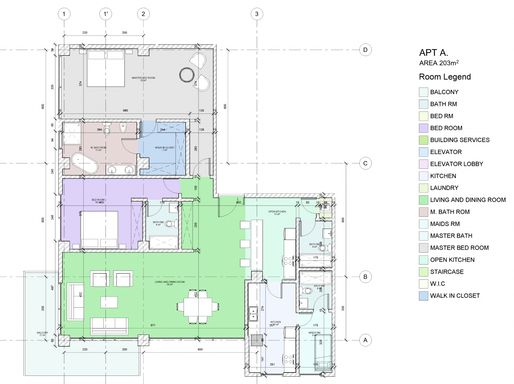 Floorplan for Apartment A