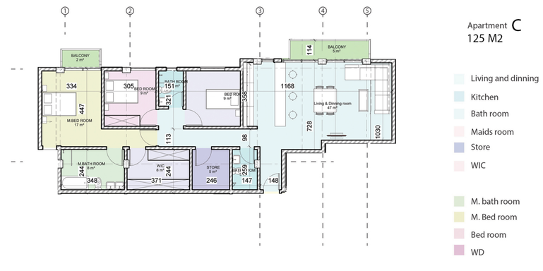 Floorplan for Apartment C