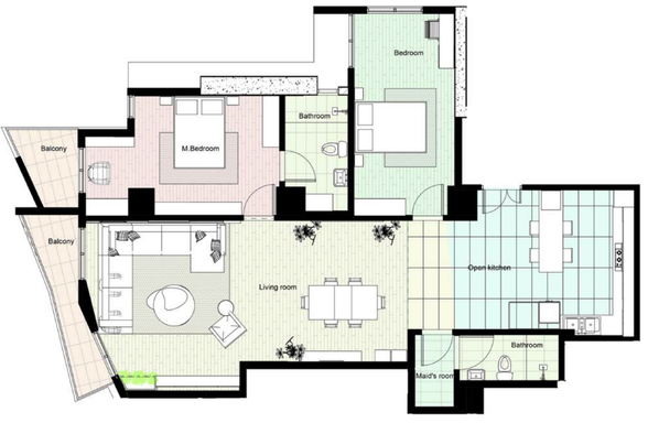 Floorplan for Unit A